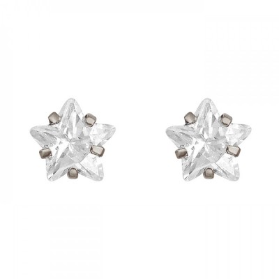 Broquel de plata estrella 4mm